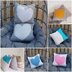 Cable heart cushion