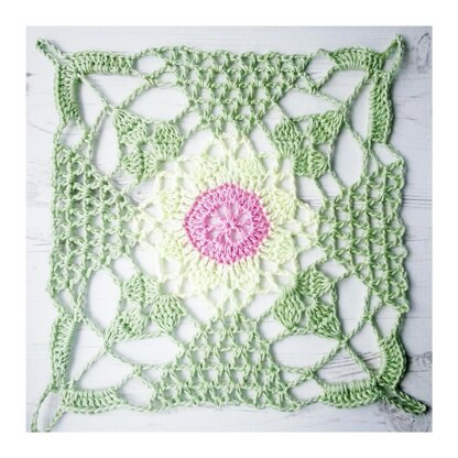 Crochet Square :: Rustic Lace Square