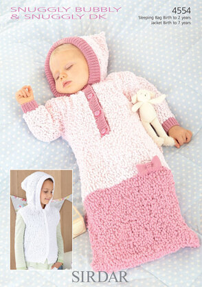 Sleeping Bag and Jacket in Sirdar Snuggly Bubbly DK and Snuggly DK - 4554 - Downloadable PDF