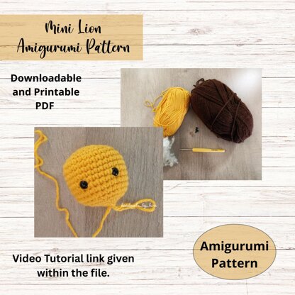 Mini Lion Amigurumi