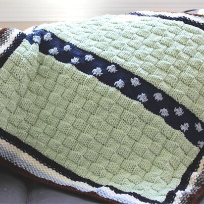 Polka Dot Baby Blanket - knitting pattern