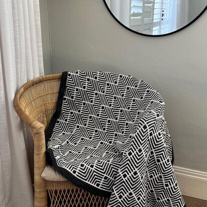 Dazzle Mosaic Crochet Blanket