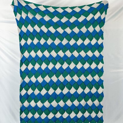 Woven Blanket - knitting pattern