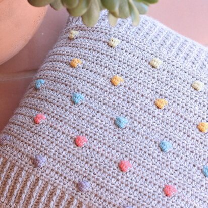 Colored bobbles pillow