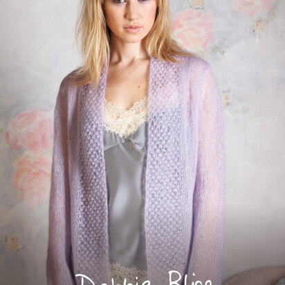 "Joselyn Cardigan" - Cardigan Knitting Pattern For Women in Debbie Bliss Angel - DBS002