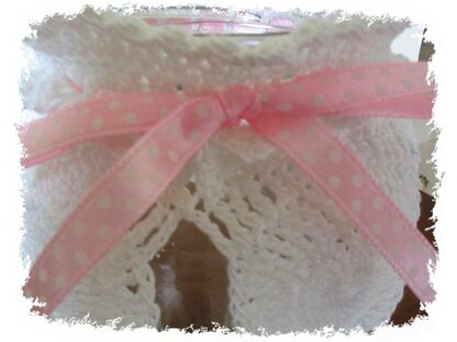 Pink bow pot collar