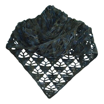 Pyramids shawl