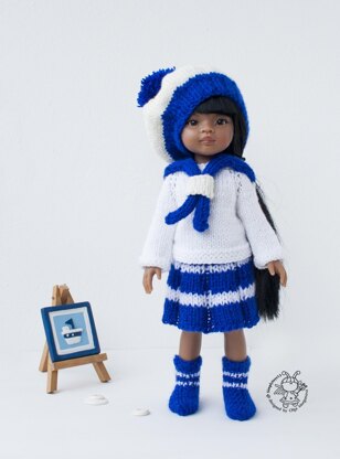 Sailor outfit for 13-14 inch dolls