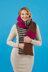 Spirited Striped Scarf - Free Crochet Pattern for Women in Paintbox Yarns 100% Wool Chunky Superwash by Paintbox Yarns