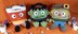 Franken, Candy Corn and Scarecrow Bucket Head Trick or Treat Bags
