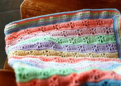 Citrus Snowflakes Baby Blanket