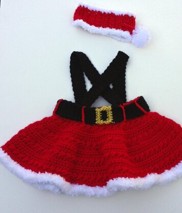 Missy Claus Skirt & Headband PDF12-122A