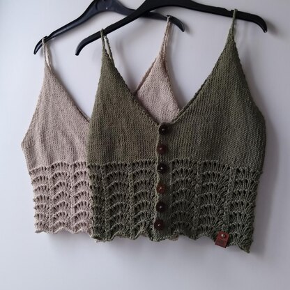 Coco Loco Summer Camisole Knitting pattern by Bibi Knit Co