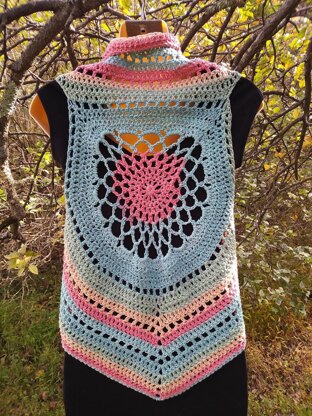 Mandala Crop Top Vest