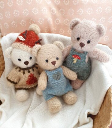 Teddy Bear knitting pattern, Back & Forth Pattern