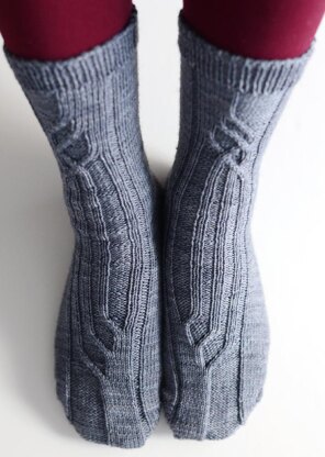 Timey Wimey Toe-Up Socks