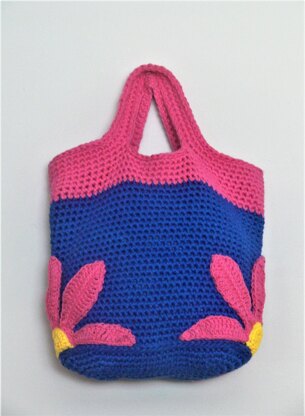 Crochet Flower Market Bag