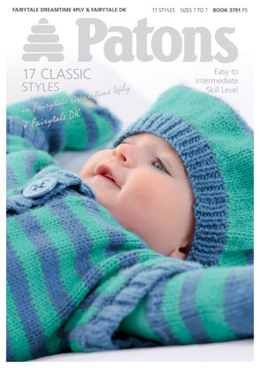 18 Classic Baby Designs Book by Patons - 3791