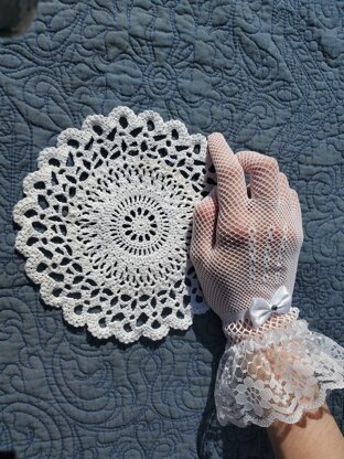 Pear Blossoms Doily