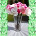 Rose knitted flower