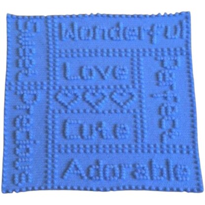 Precious Words One-Piece Baby Blanket