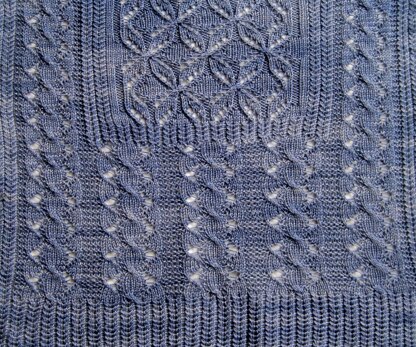 Vaila Cable Lace Shawl