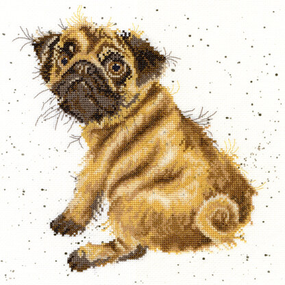 Bothy Threads Pug Cross Stitch Kit