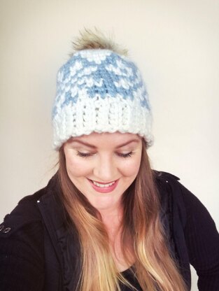 Ice Crystals Chunky Beanie