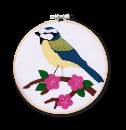 The Crafty Kit Company Blue Tit Felt Applique Kit - 15cm