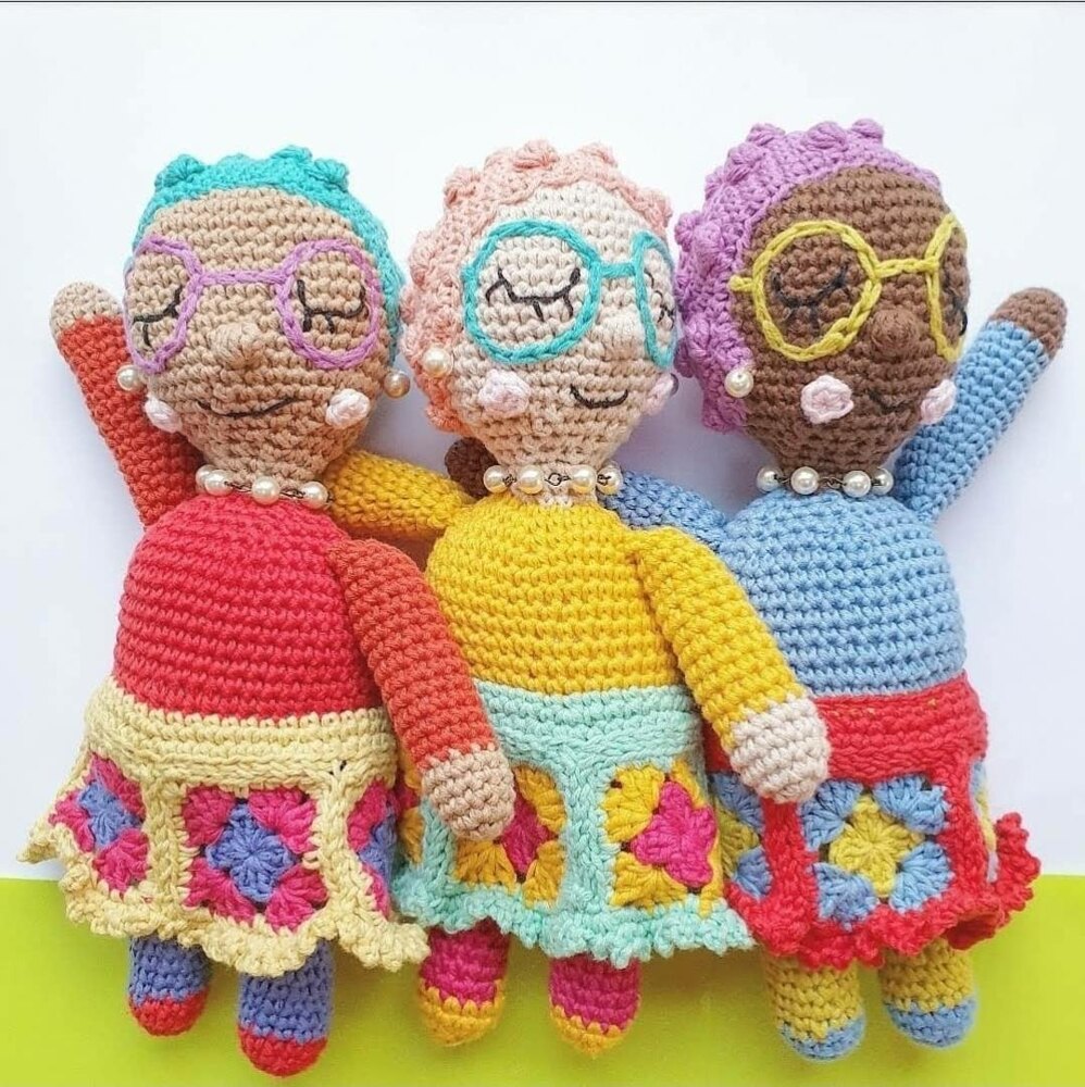 granny square doll