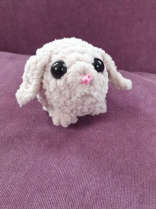 Crochet fluffy bunny