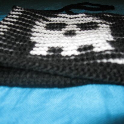 Illusion Knitting Skull Purse