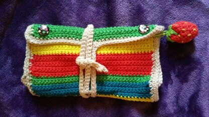 Rainbow Stripe Roll-up Pouch