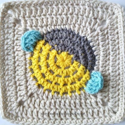 Bee Granny Square Blanket