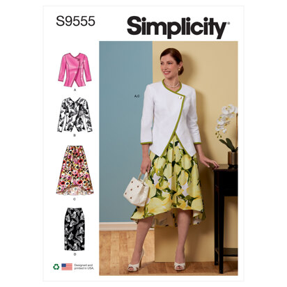 Simplicity Misses' Jacket and Skirts S9555 - Sewing Pattern