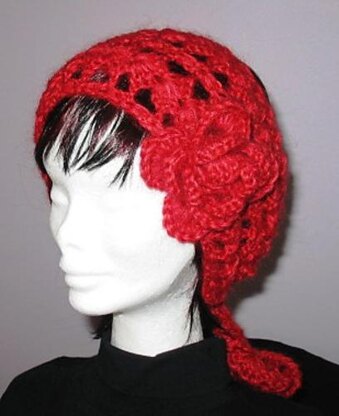 Rose Red Scarf Neckwarmer and Headband