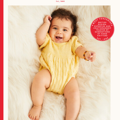 Little Lacy Baby Romper in Sirdar Snuggly 3ply - 5517 - Downloadable PDF