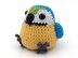 Amigurumi Blue and Gold Macaw