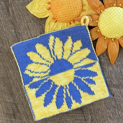 Sunflower Prayers Potholder