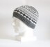 GRAY Fair Isle Hat