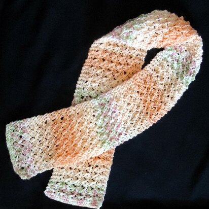 Crochet-Look Easy Knit Scarf