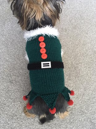 Christmas Elf Dog Costume