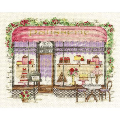 DMC Patisserie 14 Count Cross Stitch Kit - 30.9cm x 22.1cm