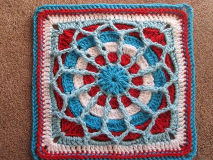 Tangled Web Afghan Block