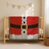 Christmas Blanket Santa Belt Throw C2C CROCHET PATTERN X-Mas Red Festive Coverup