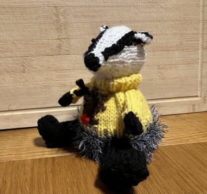 Badger Wearing Rudolph Christmas Jumper - Chocolate Orange Cover/Stuffed Ornament