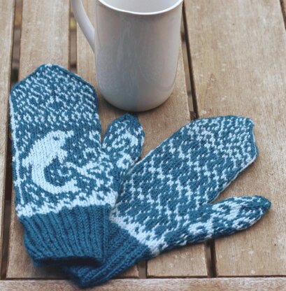 Dancing Dolphin Mittens