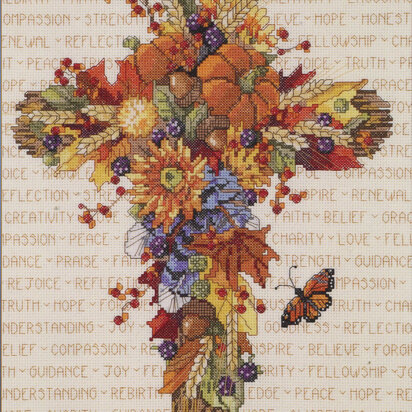 Fall Floral Cross - PDF
