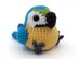 Amigurumi Blue and Gold Macaw