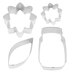 R&M Flower Vase Centerpiece Cookie Cutters Set of 4